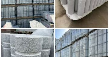 桂林 芝麻白花岗岩挡车柱、隔离柱多少钱