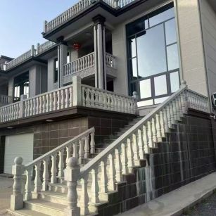 桂林 芝麻白别墅阳台栏杆，楼梯栏杆