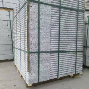 桂林 芙蓉白3公分厚磨圆边、拉槽，楼梯踏步