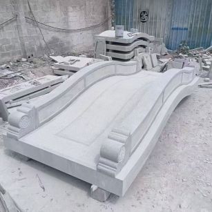 桂林 芝麻灰花岗岩园林景观 小石桥