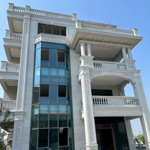 桂林 芝麻白花岗岩别墅外墙干挂效果展示