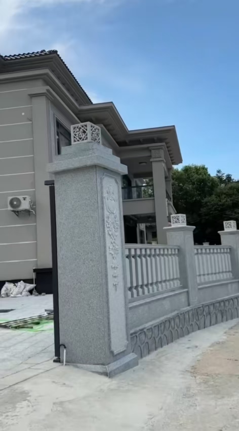 桂林 芝麻白别墅围墙栏杆，私人订制