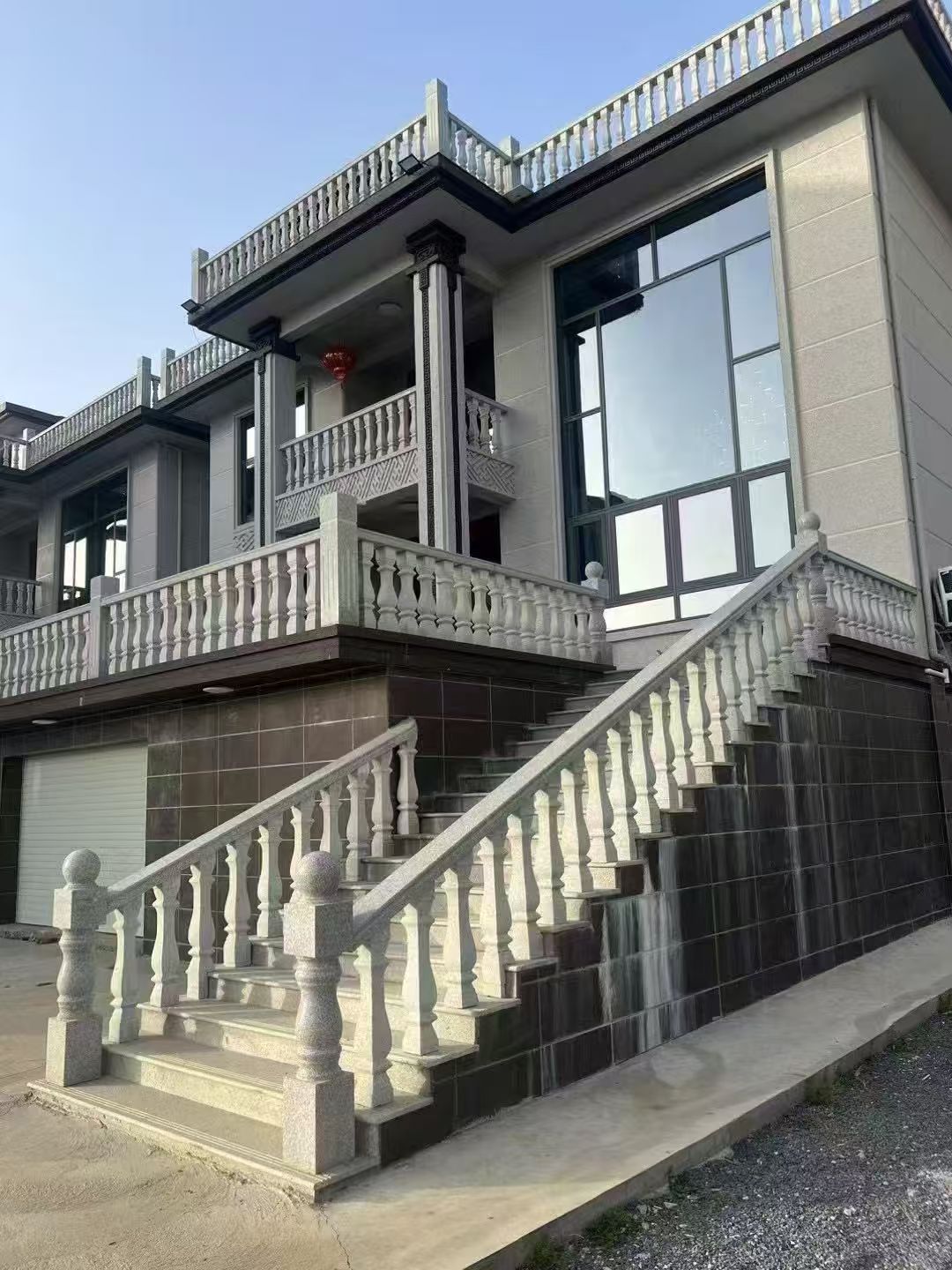 桂林 芝麻白别墅阳台栏杆，楼梯栏杆