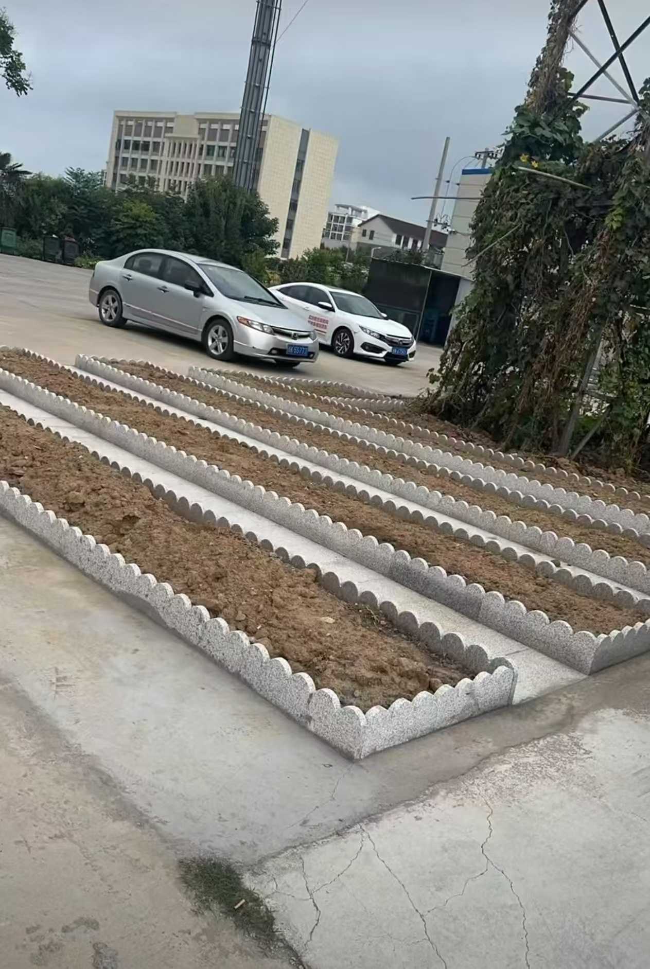 桂林 花边石、花围石、花园石安装效果