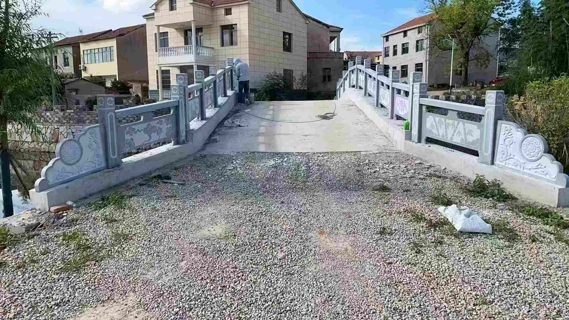 桂林 芝麻灰花岗岩桥栏杆